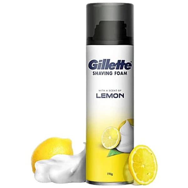 GILLETTE GILLETTE SHAVING FOAM LEMON 196GM product image