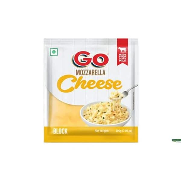 GO CHEESE GO CHEESE MOZZARELA+CHEDDAR 200GM product image