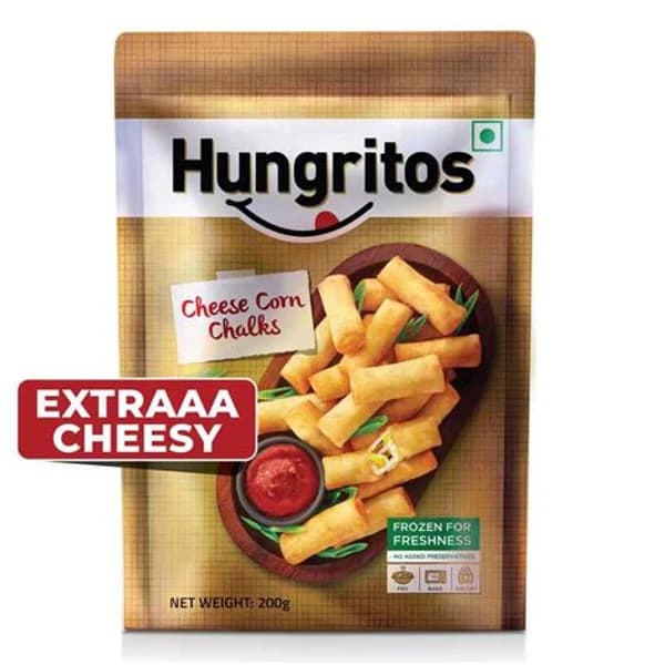 HUNGRITOS HUNGRITOS CHEESE CORN CHALKS 250GM product image
