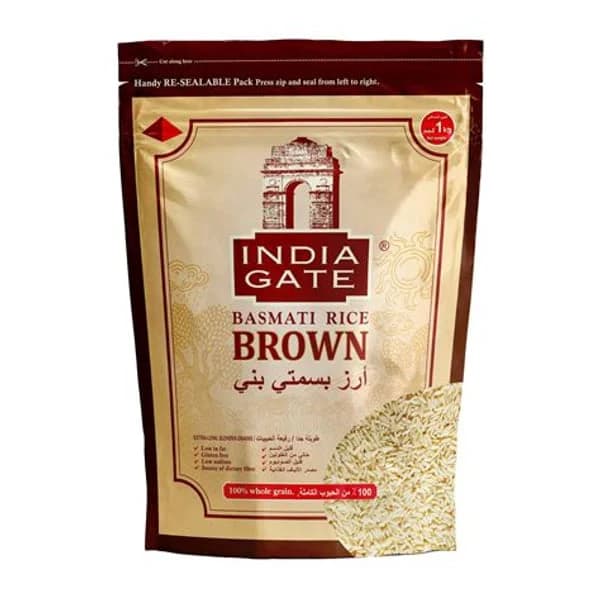 INDIA INDIA GATE BROWN RICE 1KG product image