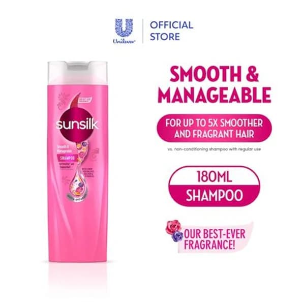 SUNSILK SUNSILK SILK SMOOTH SHAMPOO 180ML product image