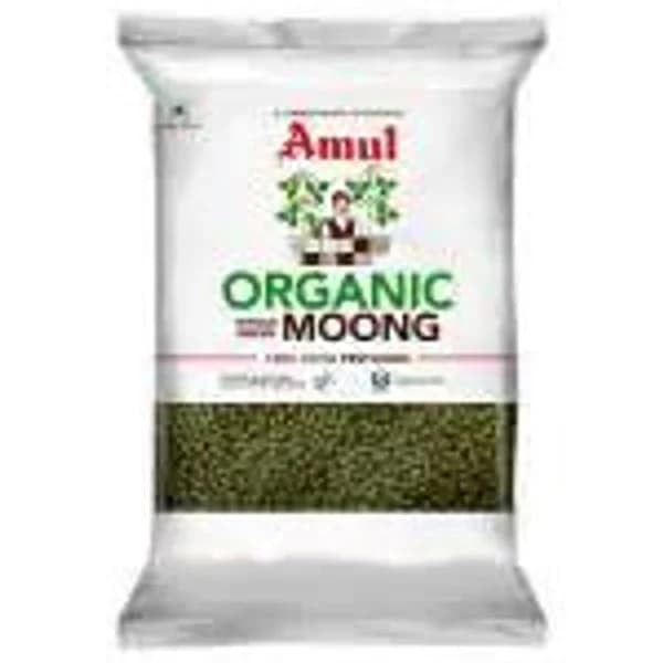 AMUL AMUL ORGANIC WHOLE GREEN MOONG 1KG product image