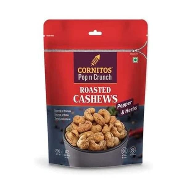 CORNITOS CORNITOS ROAWSTED CASHEWS P&H 200GM product image