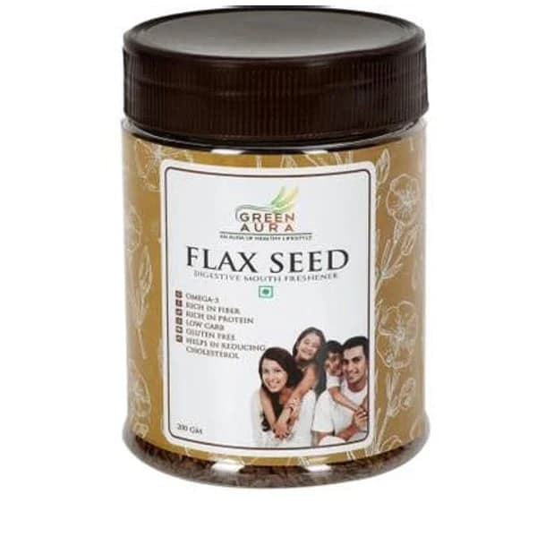 GREEN GREEN AURA NATURAL MIX FLAX SEEDS 200GM product image