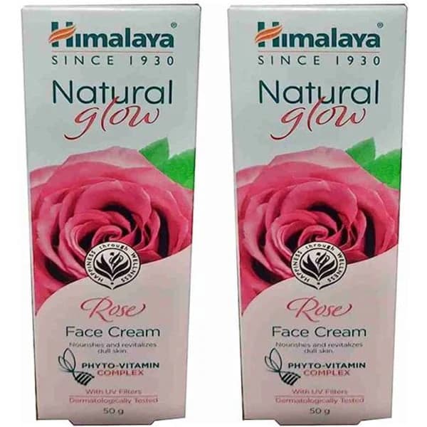 HIMALAYA HIMALAYA NATURAL GLOW ROSE CREAM 50GM product image