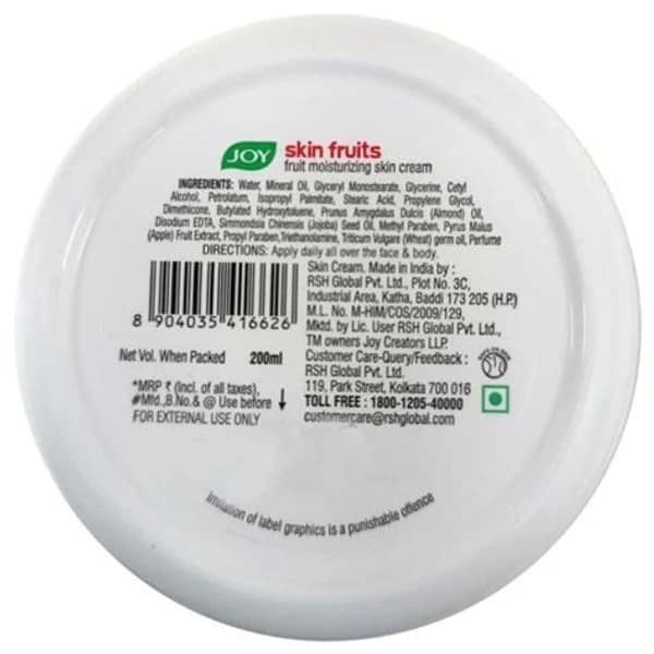 JOY SKIN JOY SKIN FRUITS MOIST CREAM 200ML product image