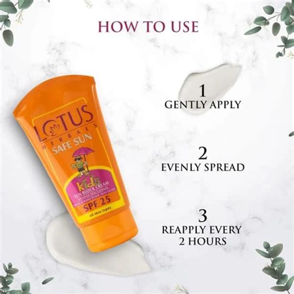LOTUS LOTUS KIDS SUN BLOCK CREAM SPF 25 50GM product image