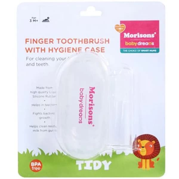 MORISONS MORISONS FINGER TOOTH BRUSH 1N product image
