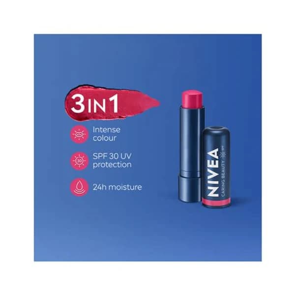 NIVEA NIVEA CARING BEAUTY PINK LIP BALM product image