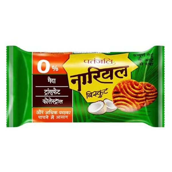 PATANJALI PATANJALI NARIYAL COOKIES 92.85GM product image