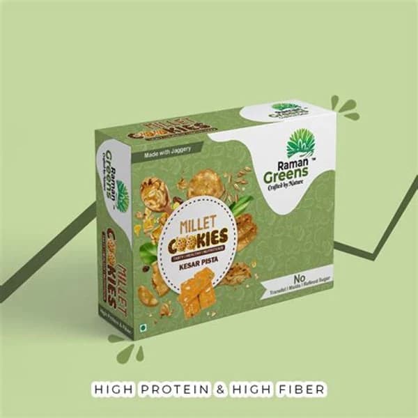 RAMAN RAMAN GREENS KESAR PISTA COOKIES product image