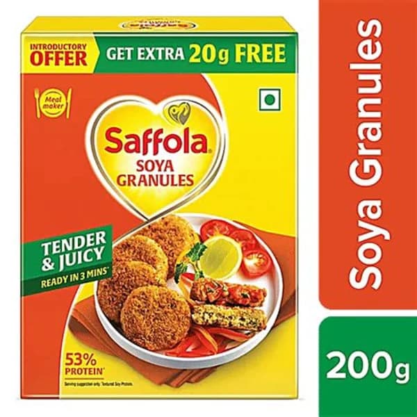 SAFFOLA SAFFOLA SOYA GRANULES 220 GM product image