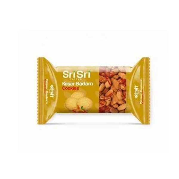 SRI SRI TATTVA SRI SRI KESAR BADAM COOKIES 60 GM product image