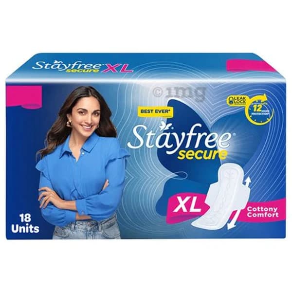STAYFREE STAYFREE SECURE COTTONY SOFT REG WINGS 18 PC product image