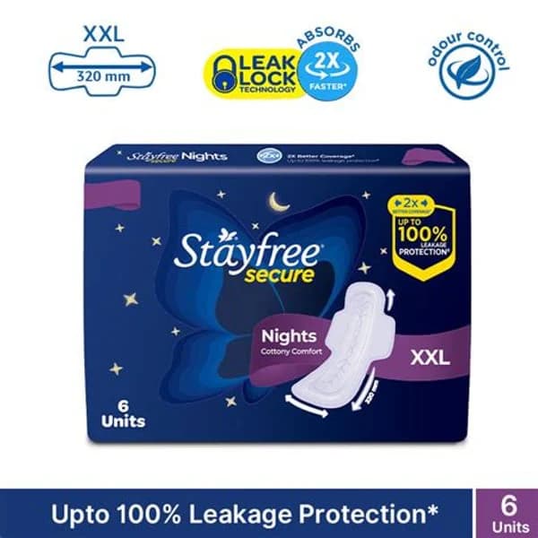 STAYFREE STAYFREE SECURE NIGHT 6PADS XXL product image