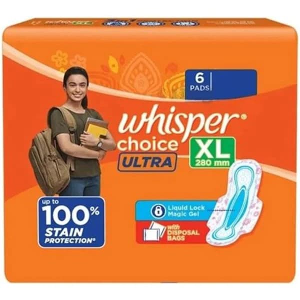 WHISPER WHISPER CHOICE ULTRA XL 6 PADS product image