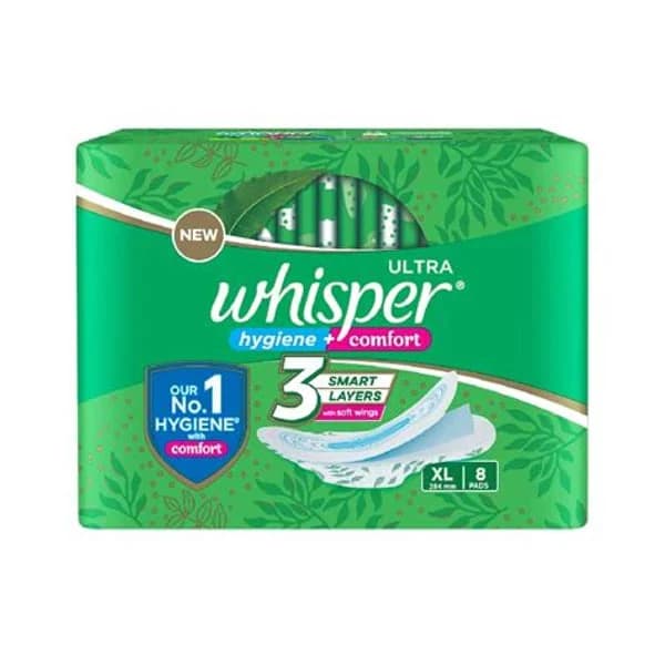 WHISPER WHISPER ULTRA CLEAN XL 8 PADS product image