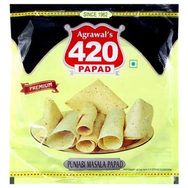 420 AGRAWAL AGRAWAL 420 PAPAD PUNJABI MASALA 200GM product image