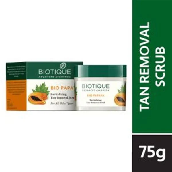 BIOTIQUE BIOTIQUE PAPAYA TAN REMOVAL FSCRUB 75GM product image