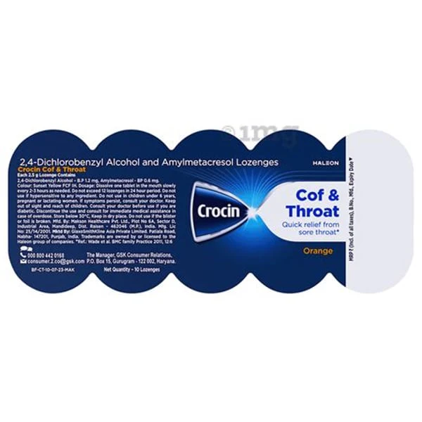 CROCIN CROCIN LOZENGES COF N THROAT product image