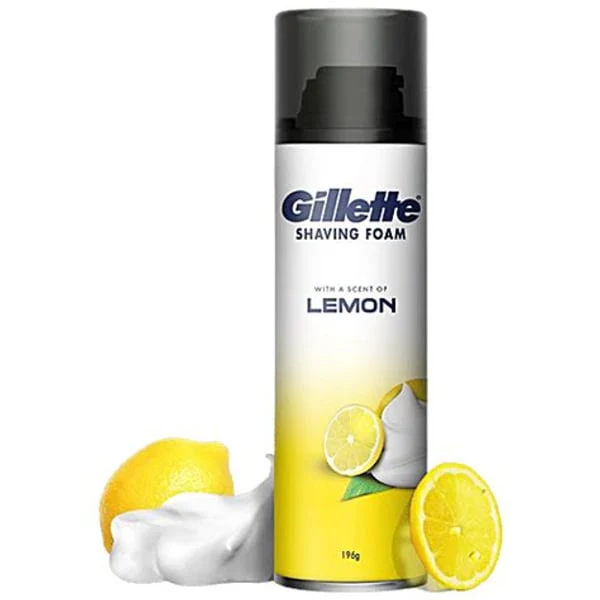 GILLETTE GILLETTE SHAVING FOAM LEMON 196GM product image
