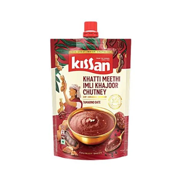 KISSAN KISSAN KHATTI MEETHI IMLI KHAJOOR CHUTNEY 100GM product image