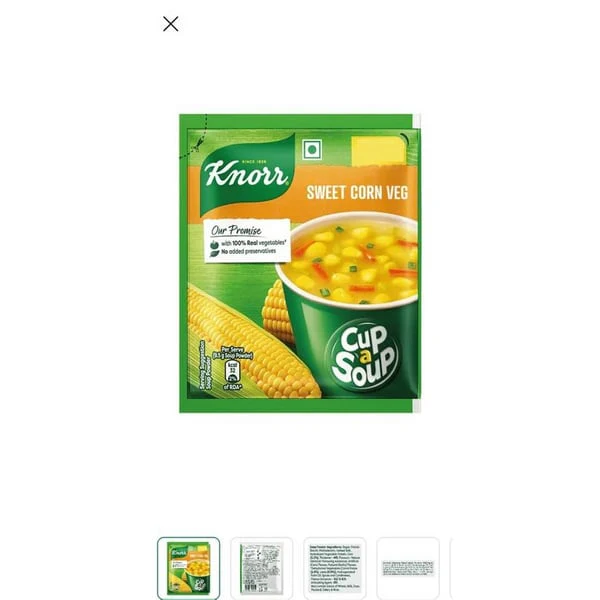 KNORR KNORR SWEEET CORN SOUP product image