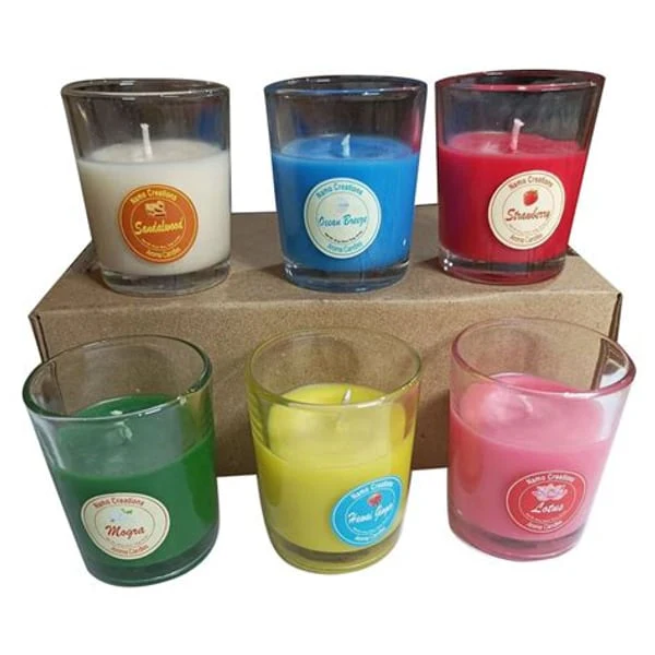 MINI MINI GLASS CANDLE SET OF 6 product image