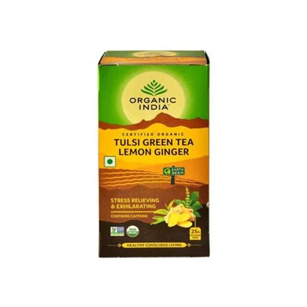 ORGANIC INDIA ORGANIC INDIA TULSI GREEN TEA LEMON GINGER 25N product image