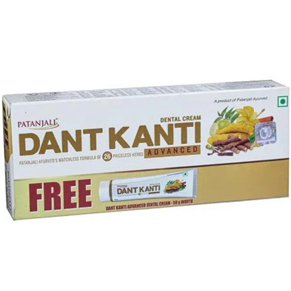 PATANJALI PATANJALI DANTKANTI ADV DENTAL 100G+50G FREE product image