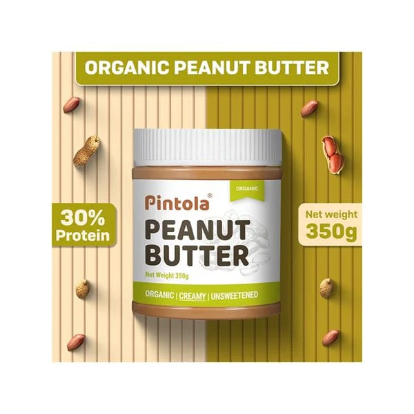 PINTOLA PINTOLA PEANUT BUTTER DC CREAMY 350GM product image