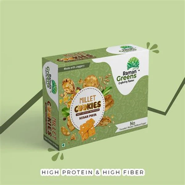 RAMAN RAMAN GREENS KESAR PISTA COOKIES product image