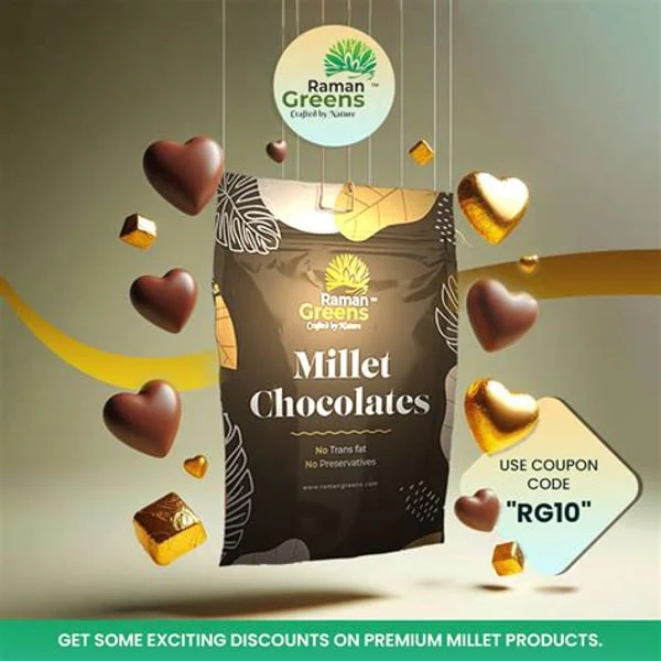 RAMAN RAMAN GREENS MILLET CHOCOLATES product image