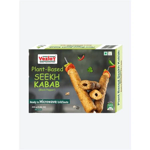 VEZLAY VEZLAY PLANT-BASED SEEKH KABAB 200GM product image