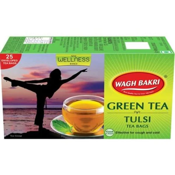 WAGH WAGH BAKRI GREEN TEA BAGS TULSI B1G1 product image