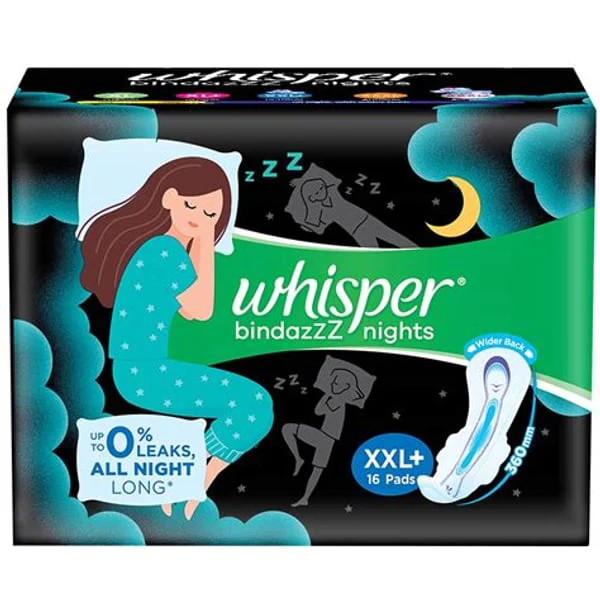 WHISPER WHISPER BINDAZZ NIGHTS XXL+ 16PADS product image