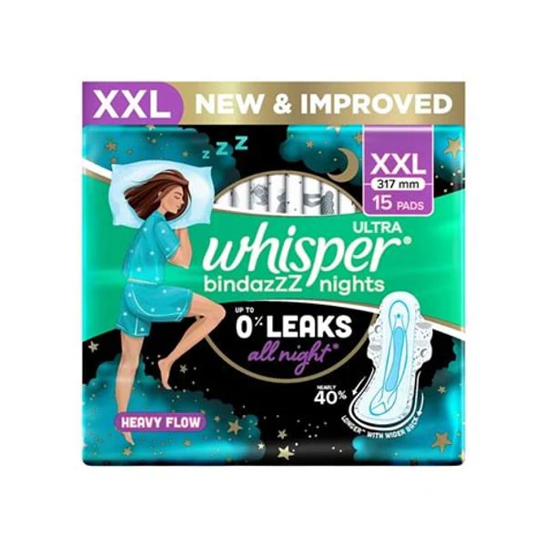 WHISPER WHISPER BINDAZZ NIGHTS XXL+6 PADS product image