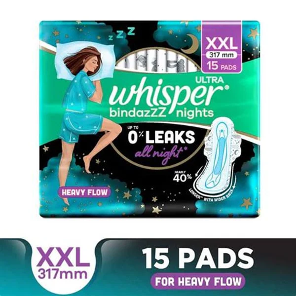 WHISPER WHISPER BINDAZZZ NIGHT XXL 10PADS product image