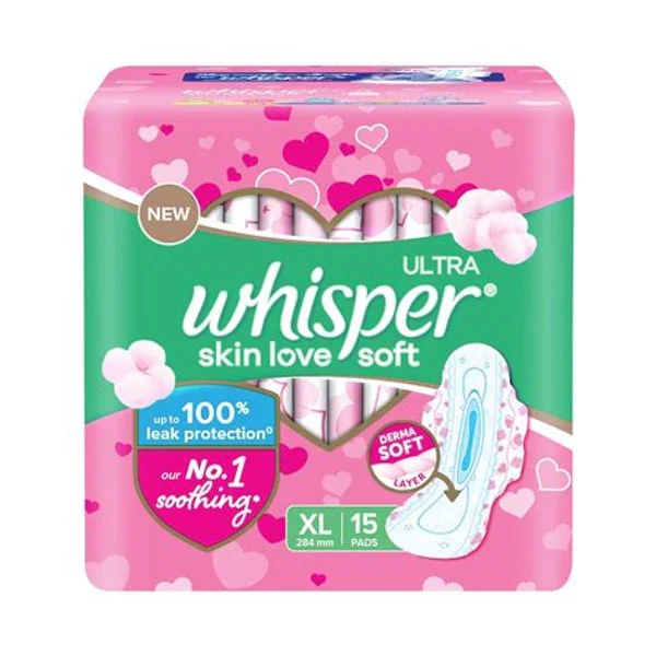 WHISPER WHISPER PINK XL+ 15PADS product image