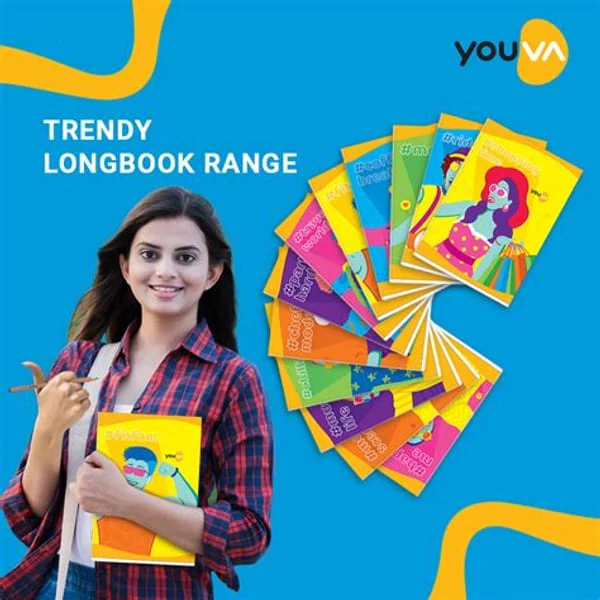 YOUVA YOUVA LONG BOOK A4 SINGLE LINE 140PAGES product image